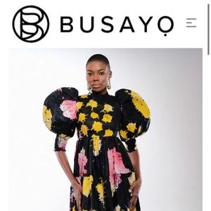 NWT Busayo Bayo Puff Sleeve Maxi Dress